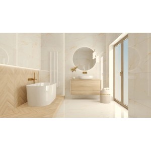 Gres szkliwiony polerowany Venice Crema 60 × 120 cm