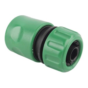 Zielona złączka do węża wodnego t.b.t. do węży ogrodowych.