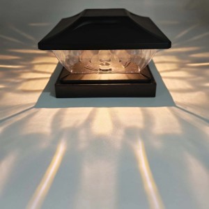 Goldlux Lampa solarna TOYA na słupek 3000+6500K IP44 czarna