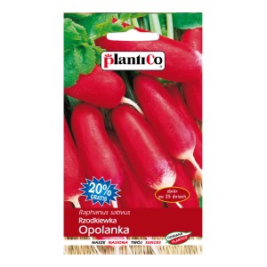 Nasiona rzodkiewki 'Opolanka'. Czerwone, podłużne rzodkiewki, idealne do ogrodu.
