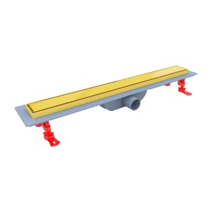 Tycner Odpływ liniowy z rusztem złoty mat 60 cm