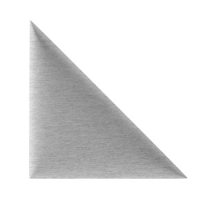 Szary, trójkątny panel ścienny t.b.t. do dekoracji wnętrz.