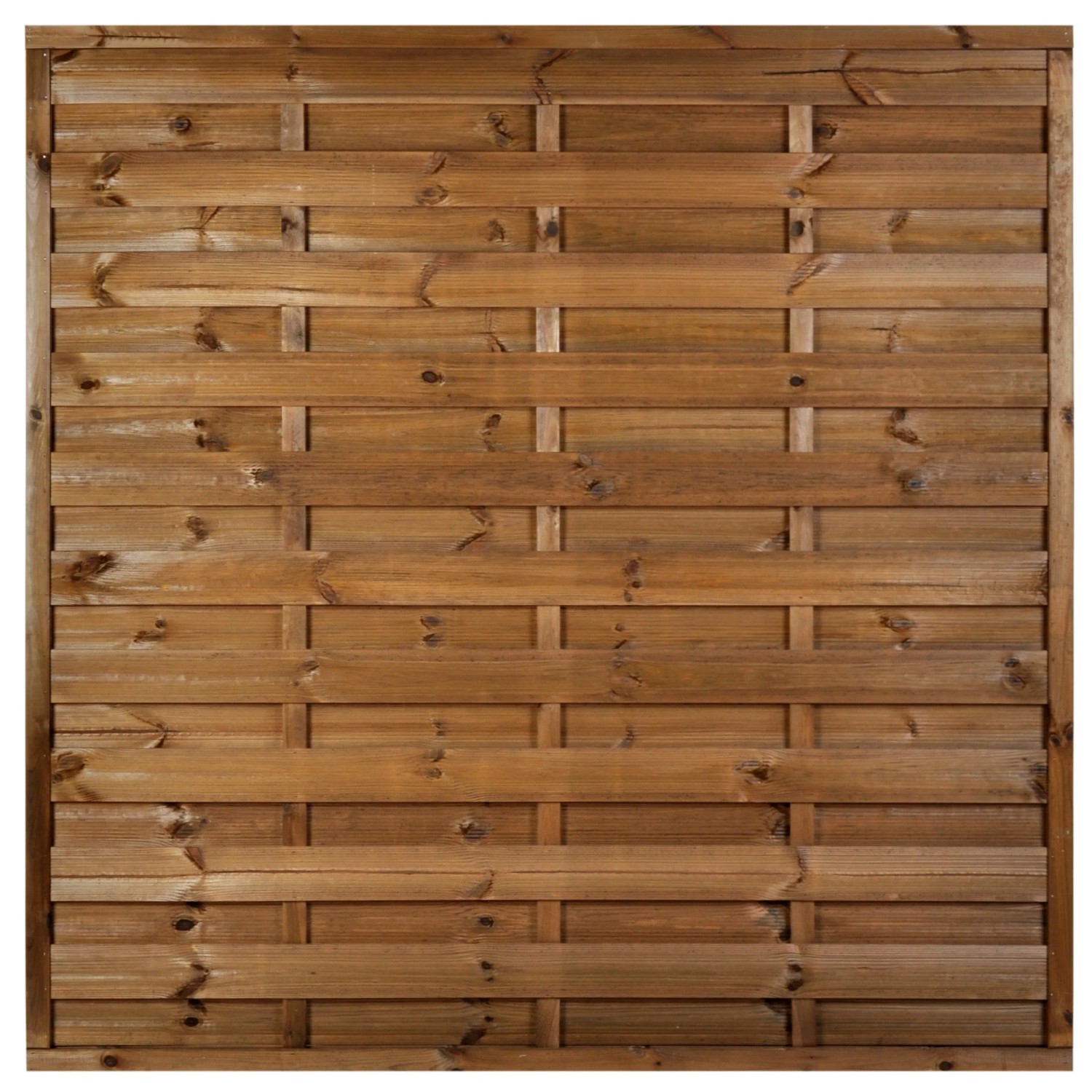 Sobex Panel ogrodzeniowy Bjork pełny brązowy 180 x 180 cm