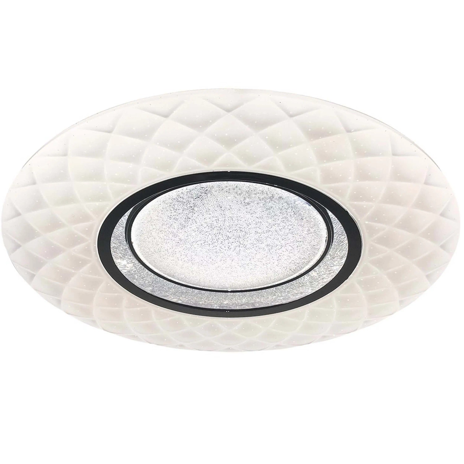 MiLAGRO Plafon LED TOKYO sky effect 48W 3000-6000K 3600lm śr.50cm biało-czarny