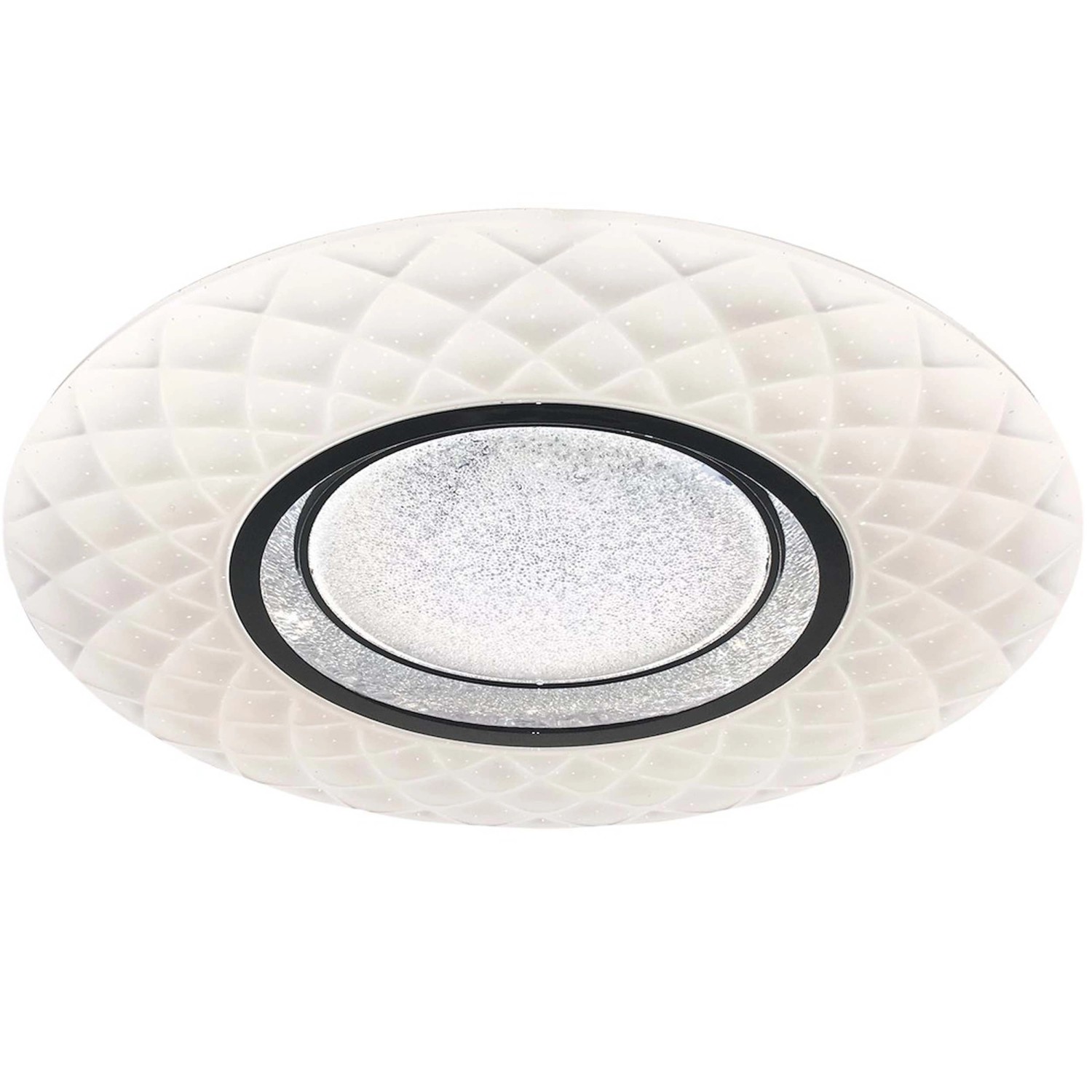 MiLAGRO Plafon LED TOKYO sky effect 48W 3000-6000K 3600lm śr.50cm biało-czarny