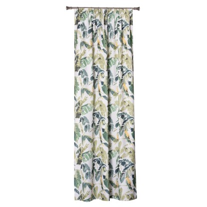 Zasłona BRAZIL na taśmie 140 cm x 260 cm zielona