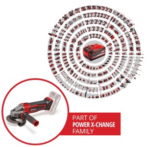 Szlifierka kątowa akumulatorowa Einhell TE-AG 18/115 Q Li-Solo z akumulatorem Power X-Change.