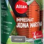Altax Lazura do drewna antracyt, idealna do płotów, domków narzędziowych i pergoli. Chroni do 4 lat.