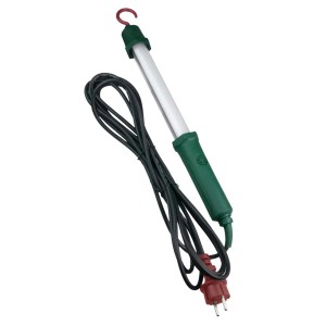 DPM Lampka robocza LED z hakiem 8W 230V 6500K 670lm IP54 zielona