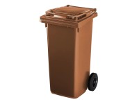 Pojemnik brązowy na odpady biodegradowalne - 120 l