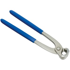 Kleszcze LUX Rabitz 250 mm Classic ze stali narzędziowej z niebieskimi uchwytami.