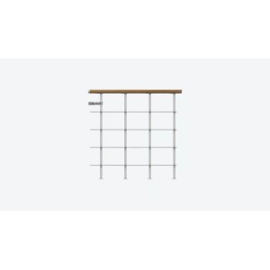 Dolle Barierka Boston początek dąb lakierowany perłowy 100x300x1500 mm