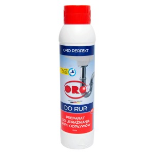 Butelka ORO Perfekt do czyszczenia rur i odpływów.