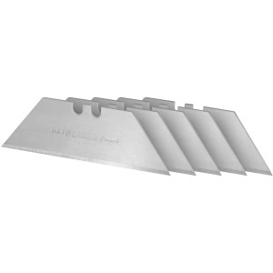 Pięć ostrzy trapezowych Stanley 1992 bez nacięcia do noży.