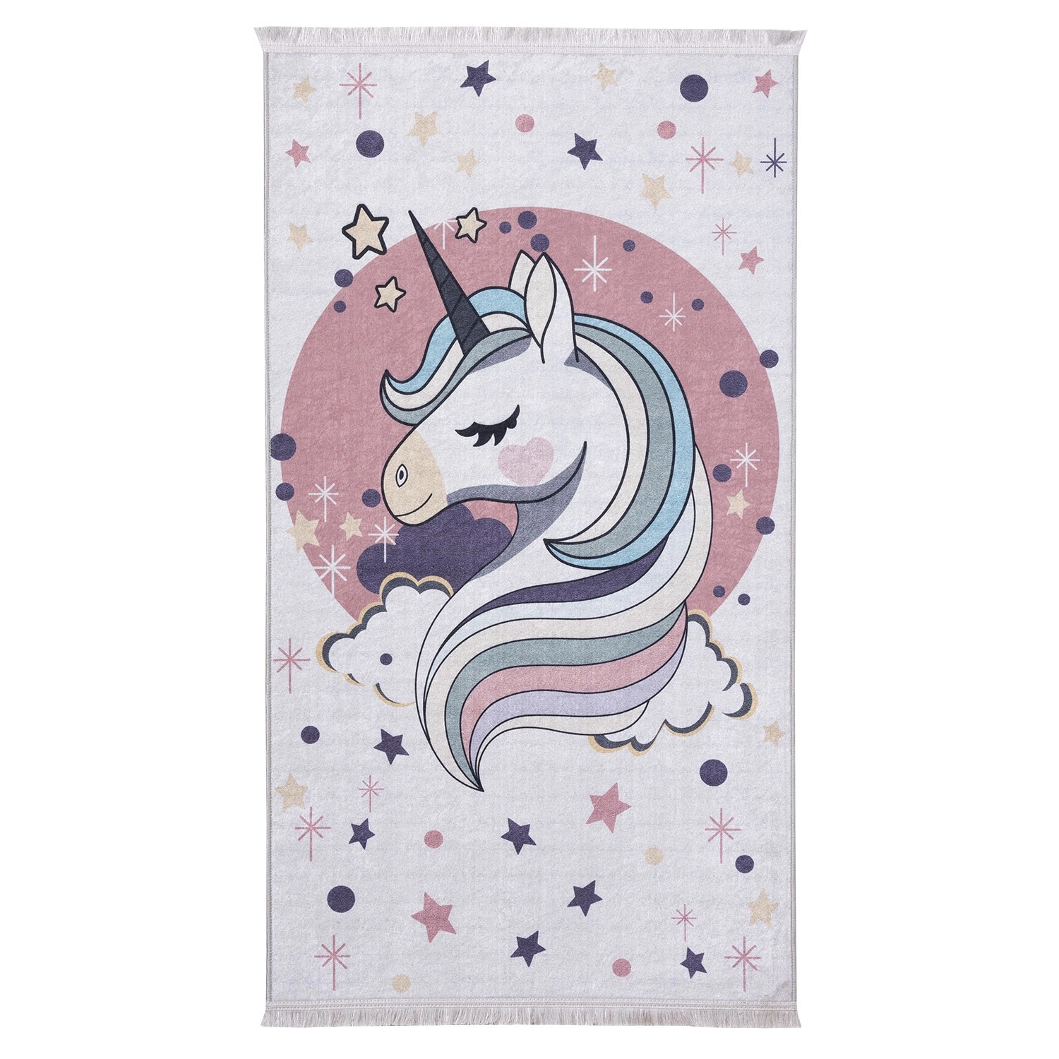 Uniglob Dywan dziecięcy UNICORN 80 x 140 cm multikolor