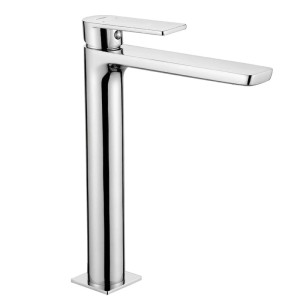 Laveo Bateria umywalkowa wysoka Serta chrom
