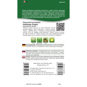 Opakowanie nasion pietruszki Halblange (Eagle).