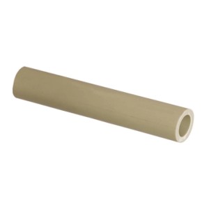 Beżowa rura PPR do instalacji wodno-kanalizacyjnych i grzewczych.