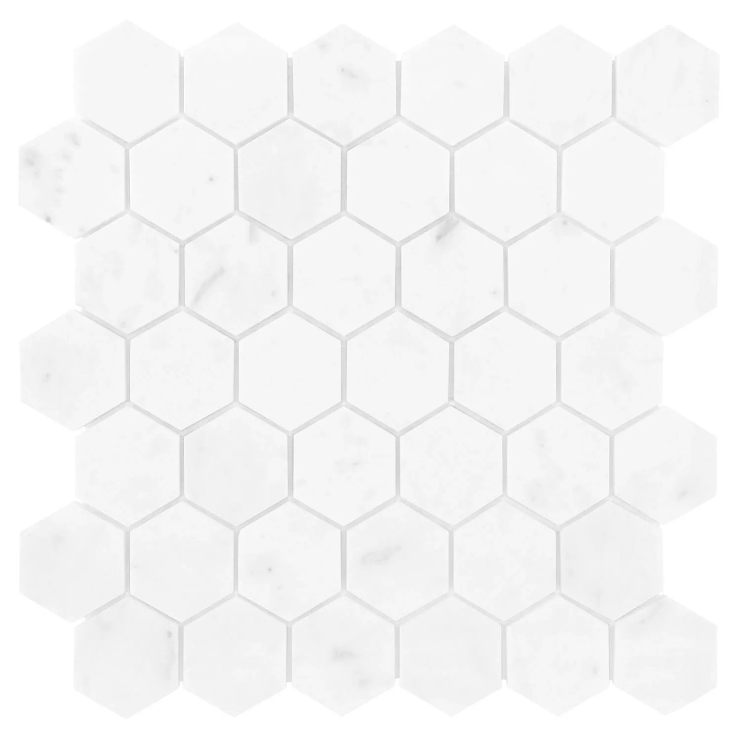 Mozaika Hexagon carrara White 29,8 x 30,2 cm