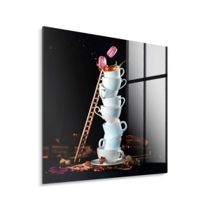 STYLER Obraz Glasspic LADDER GL505 30 x 30 cm