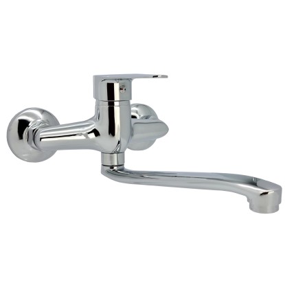 Liveno Bateria kuchenna Alfa ścienna chrom