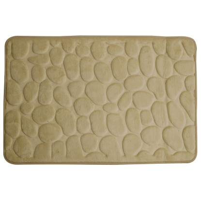 Dywanik łazienkowy Stone 50 x 80 cm beżowy