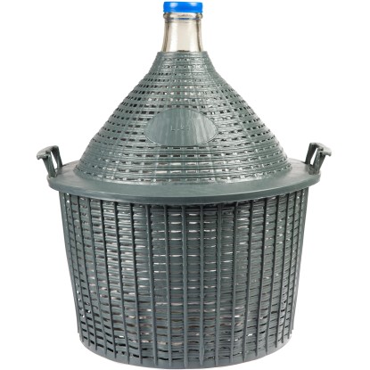 Balon do wina w koszu plastikowy - 25 l