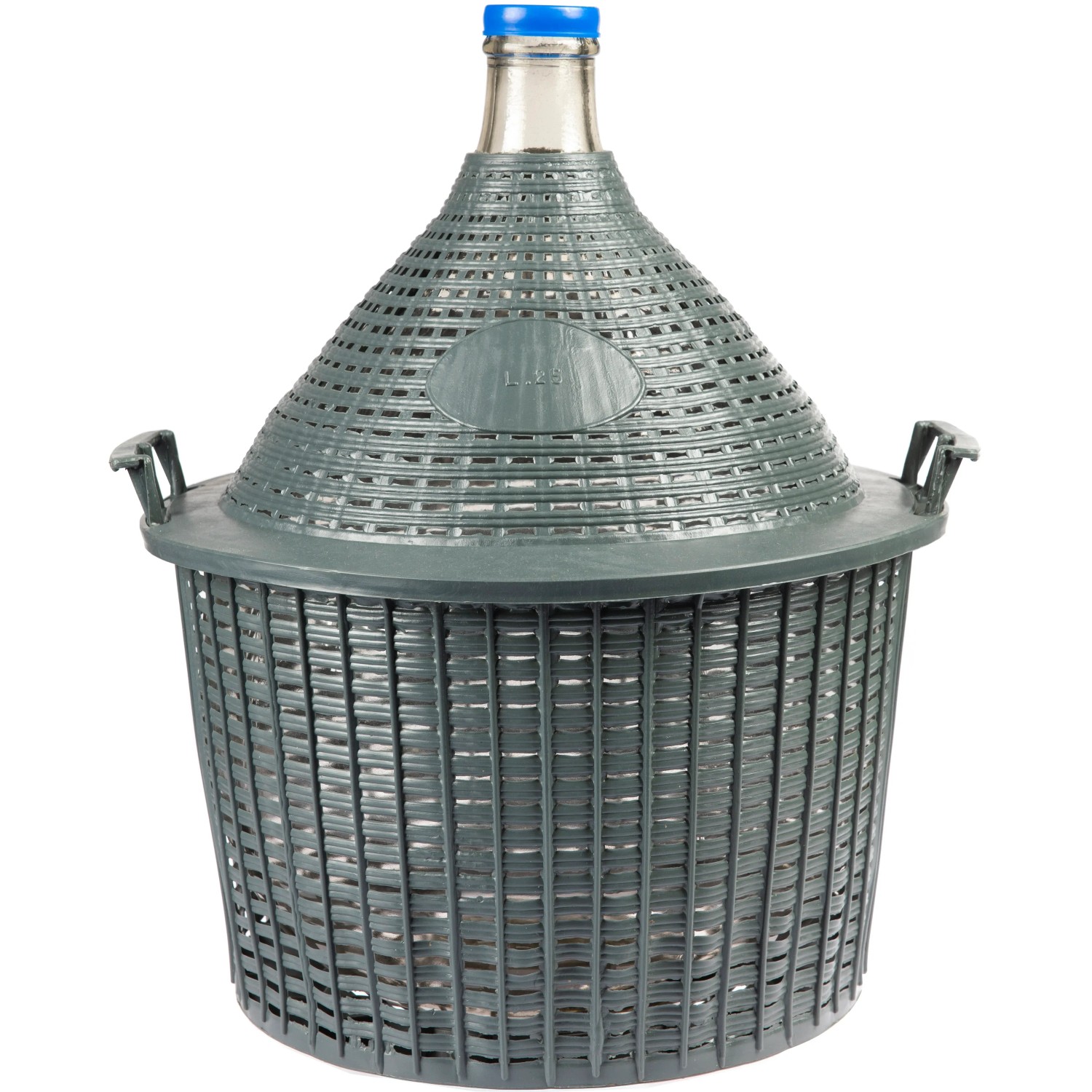 Balon do wina w koszu plastikowy - 25 l