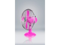 Volteno Wentylator biurkowy metalowy 35W różowy
