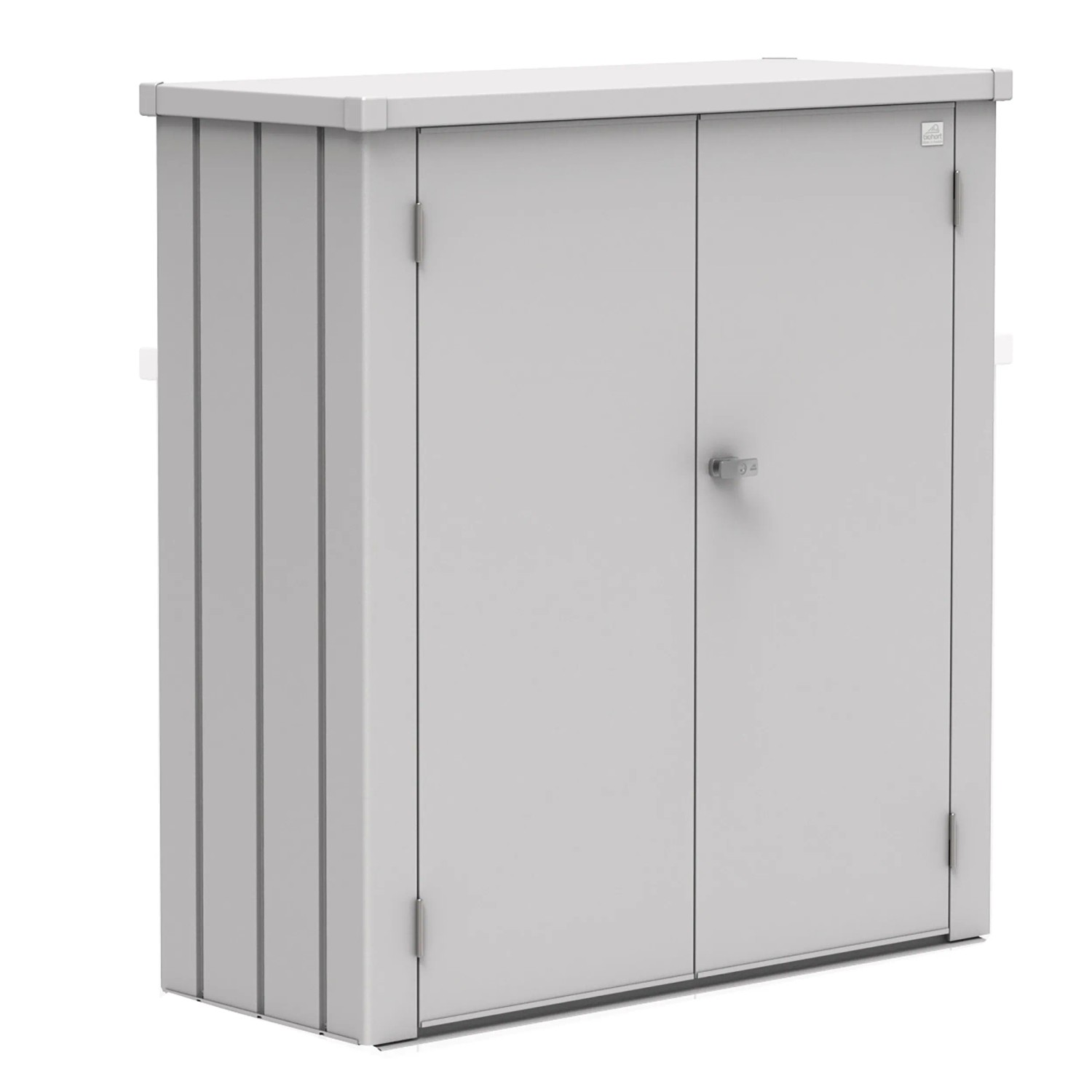 Biohort Szafka ogr. Romeo, M, srebrna, 140x132x57 cm