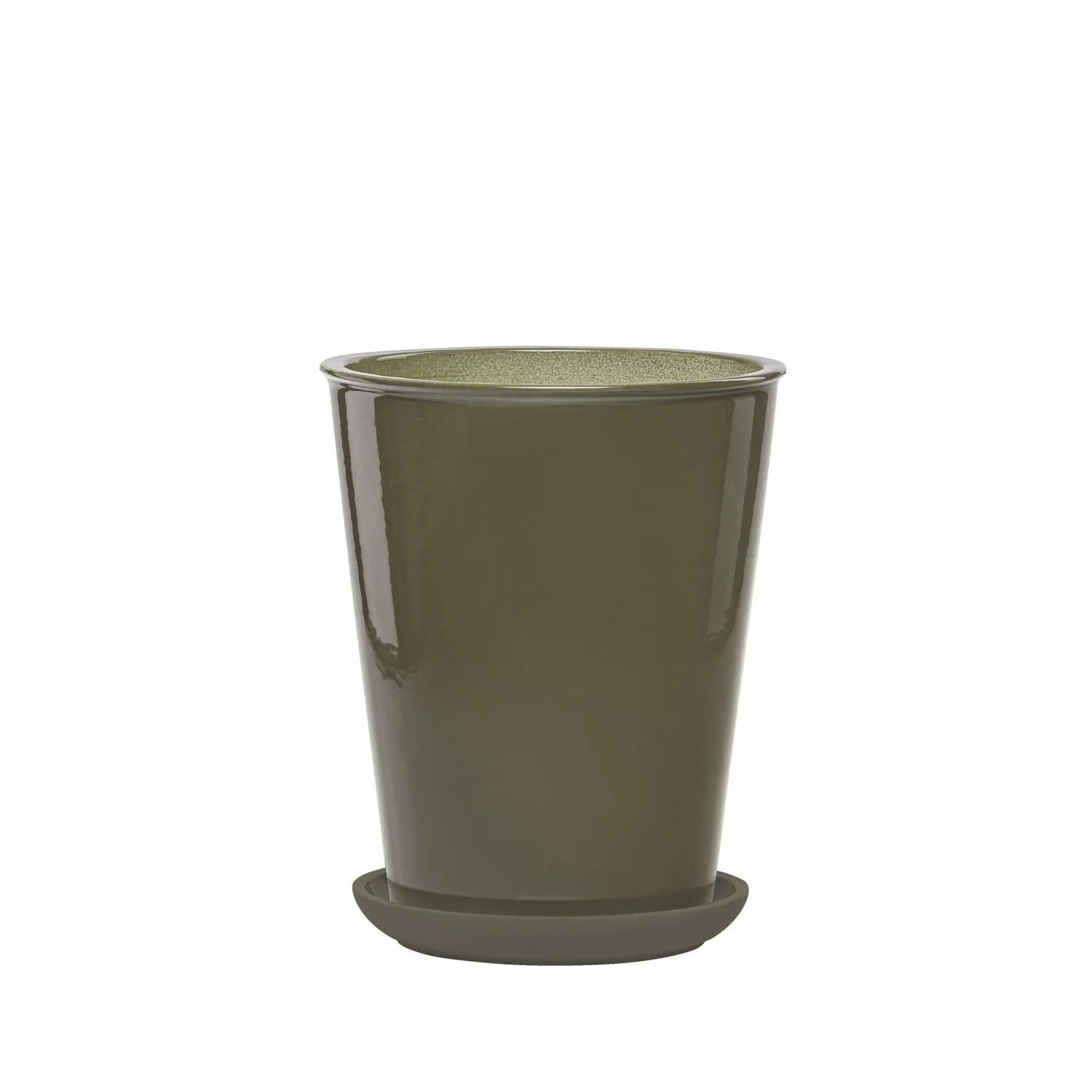 Donica z podstawką Palma oliwkowa - 25 cm