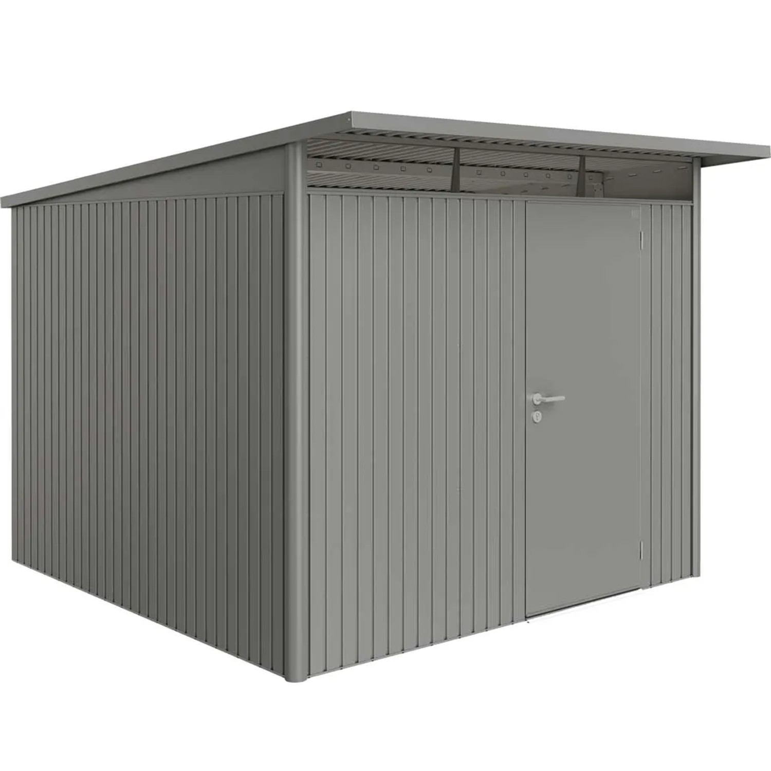 Biohort Domek ogrodowy szary kwarc drzwi pojedyncze - 260 x 300 cm