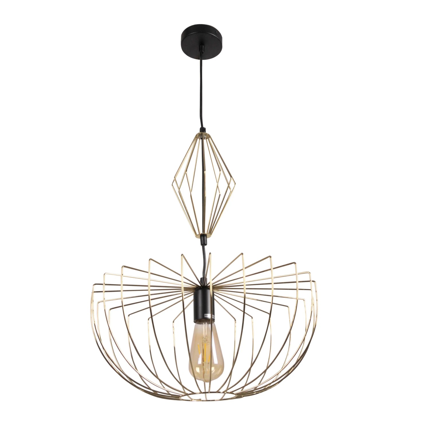 Goldlux Lampa wisząca Jaśmina 1x20W E27 złota