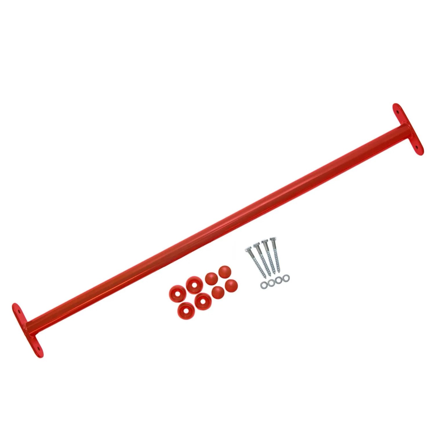 4IQ Drążek metalowy czerwony długość 90 cm średnica 32 mm_3
