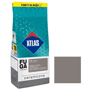 Atlas Fuga do płytek, kolor srebrny, do spoin o szerokości 1-20 mm.