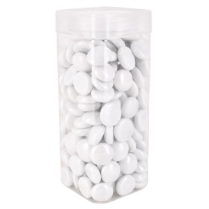 Kamienie szklane białe 17-19 mm - 750 g