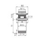 Valvex Korek umywalkowa 5/4'' klik-klak czarny_2
