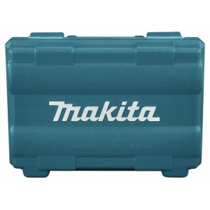 Turkusowa skrzynka narzędziowa Makita na zestawy wierteł i akcesoria.