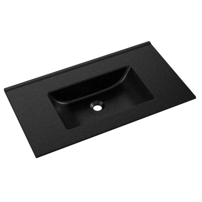 Umywalka KORNAT Granitowa gold black 46 x 81 x 11 cm