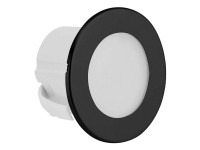 DPM Oprawa LED schodowa okrągła czarna 1,2W 40 lm 4000K