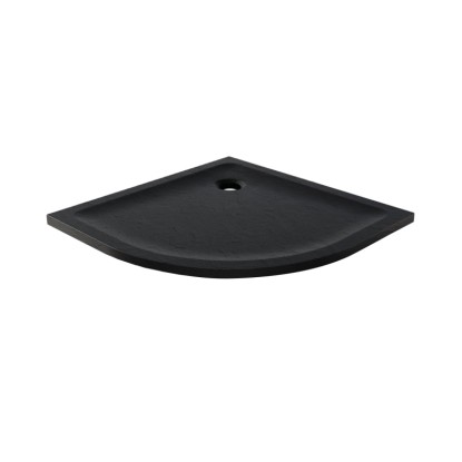 Signika Brodzik półokrągły Tauro 90 akryl czarny 90 x 90 x 4,5 cm