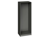 Korpus grafitowy 75,2 x 225,6 x 58 cm Garderoby/Szafy Modułowe