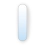 Lustro Pastille Srebrne Oval 155x40