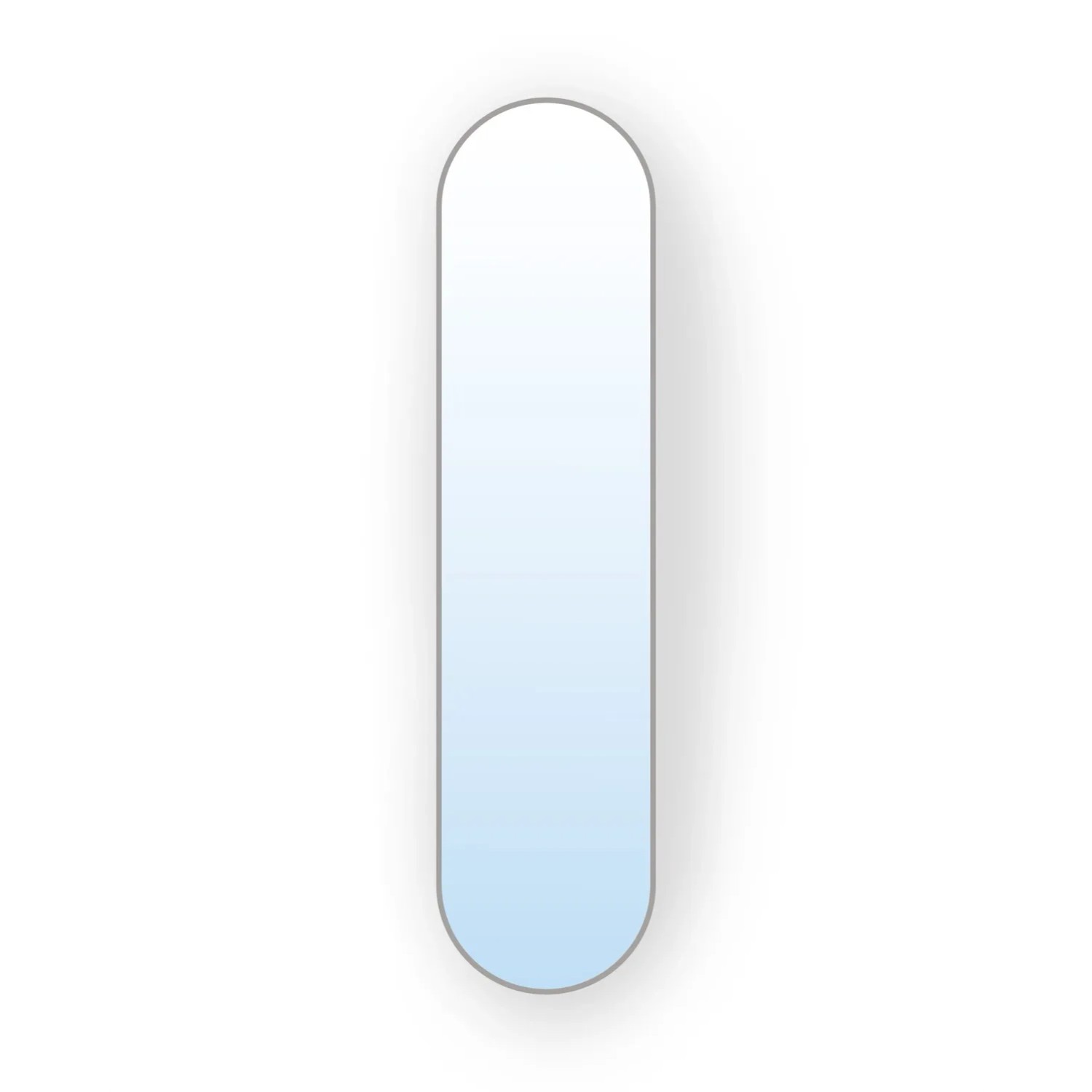 Lustro Pastille Srebrne Oval 100x50