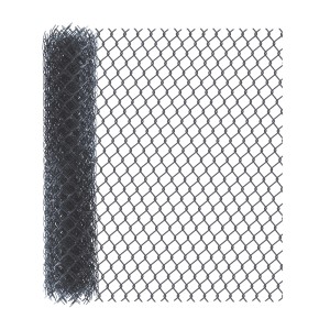 Zwinięta siatka ogrodzeniowa, antracytowa, do ogrodzeń ogrodowych i wyznaczania granic posesji.