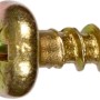 Żółta ocynkowana śruba do płyt wiórowych 3,5x20 mm z łbem półokrągłym i napędem PZ, 40 sztuk.