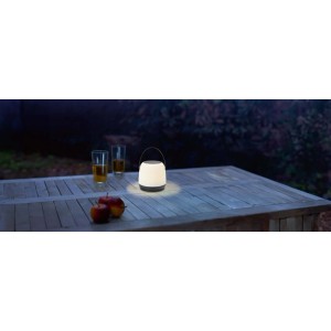 Lampka stołowa ładowalna CECINA 12LED ciepła biel 50lm IP44 USB-C wys. 20 cm