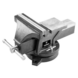 Imadło Topex, idealne do prac warsztatowych. Solidne imadło stołowe do precyzyjnego mocowania.