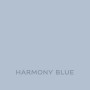 Próbka koloru: Harmony Blue – odcień farby do ścian wewnętrznych.