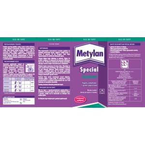 Metylan Special Instant klej do tapet winylowych i z włókna drzewnego.